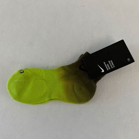 Nike DH6304-904 Women Sz S/4-6 Everyday Plus Ankle Socks Tie Dye Green/Black - Picture 1 of 5